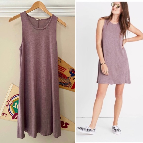 Madewell Dresses & Skirts - Madewell Highpoint Tank Dress, Mauve/Purple, L/G